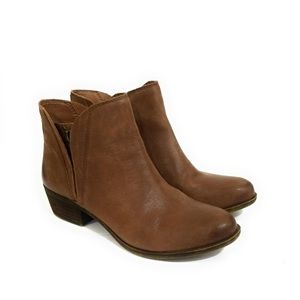 Lucky Brenan leather booties double zip